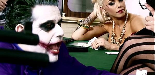 The Joker Porn Parody Group Sex with 4 perfect Teen Girls